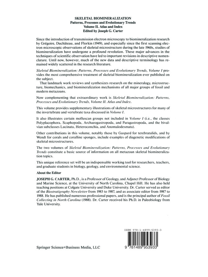 Skeletal Biomineralization