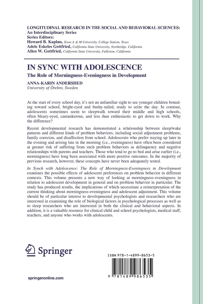 In Sync with Adolescence