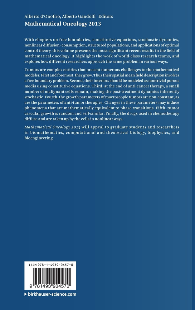 Mathematical Oncology 2013