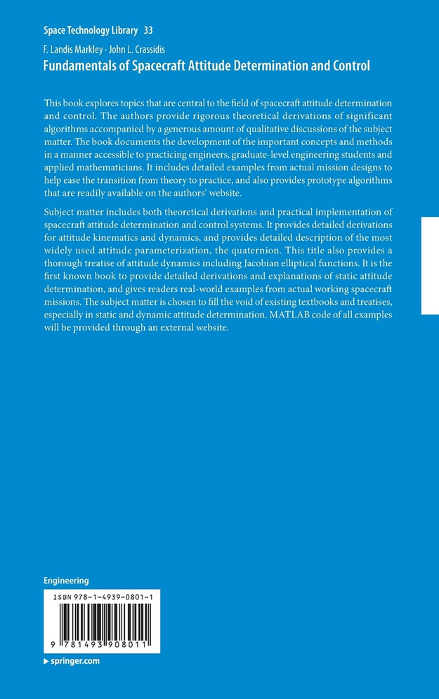 Fundamentals of Spacecraft Attitude Determination and Control