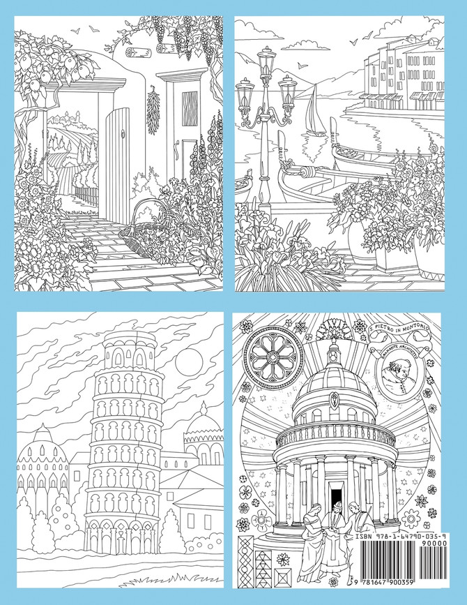 Enchanting Italy Coloring Book