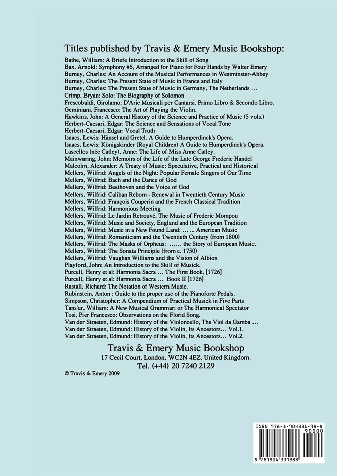 The Art of Playing on the Violin. [Facsimile of 1751 edition].