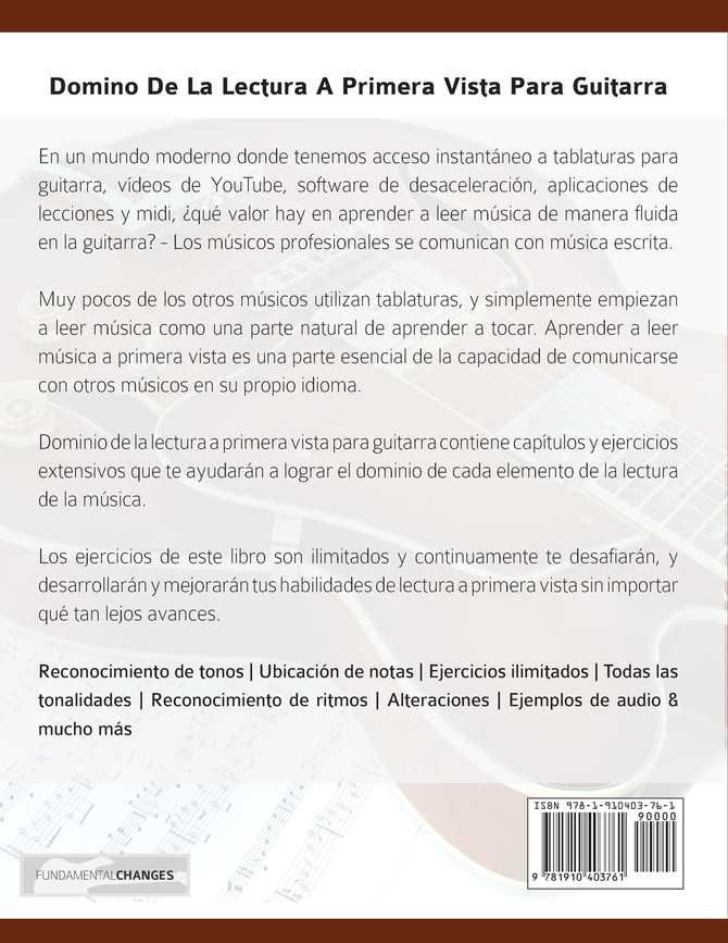 Dominio de la lectura a primera vista para guitarra