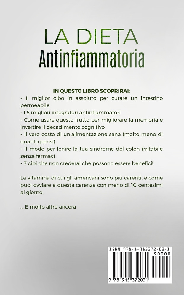 LA DIETA ANTINFIAMMATORIA