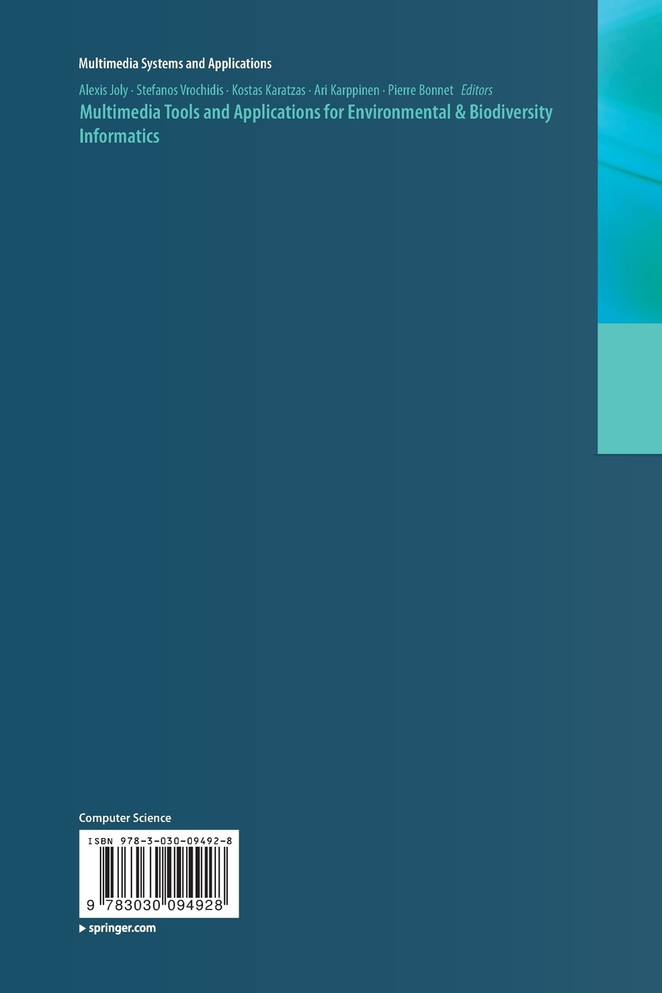 Multimedia Tools and Applications for Environmental & Biodiversity Informatics