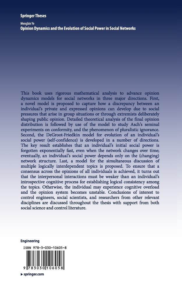 Opinion Dynamics and the Evolution of Social Power in Social Networks