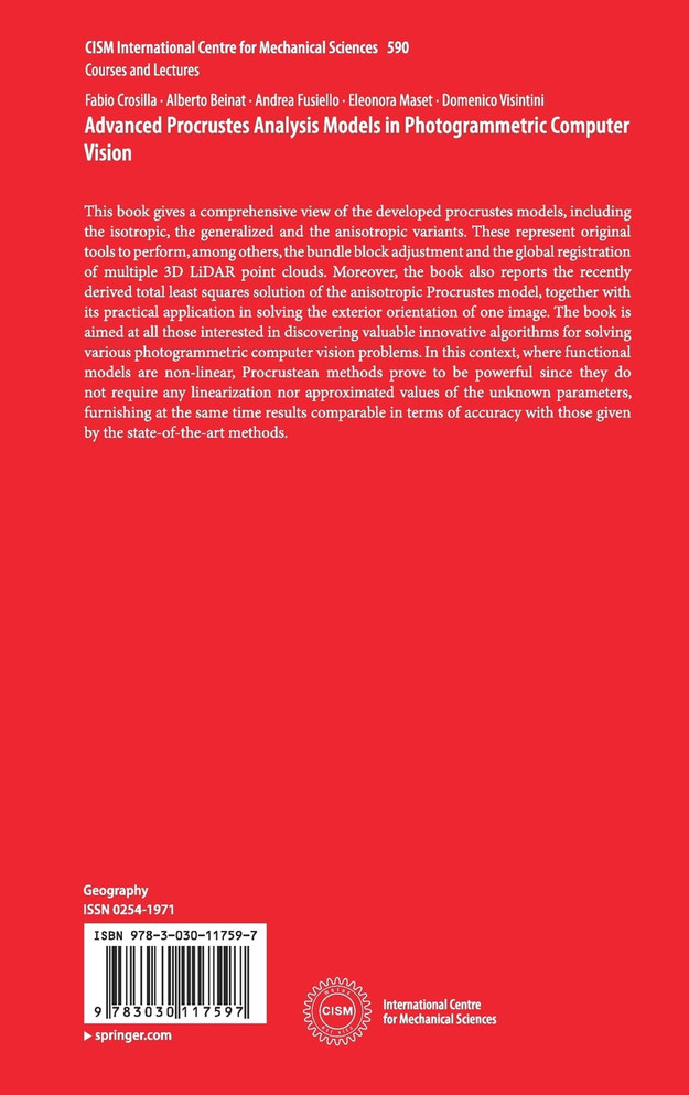 Advanced Procrustes Analysis Models in Photogrammetric Computer Vision