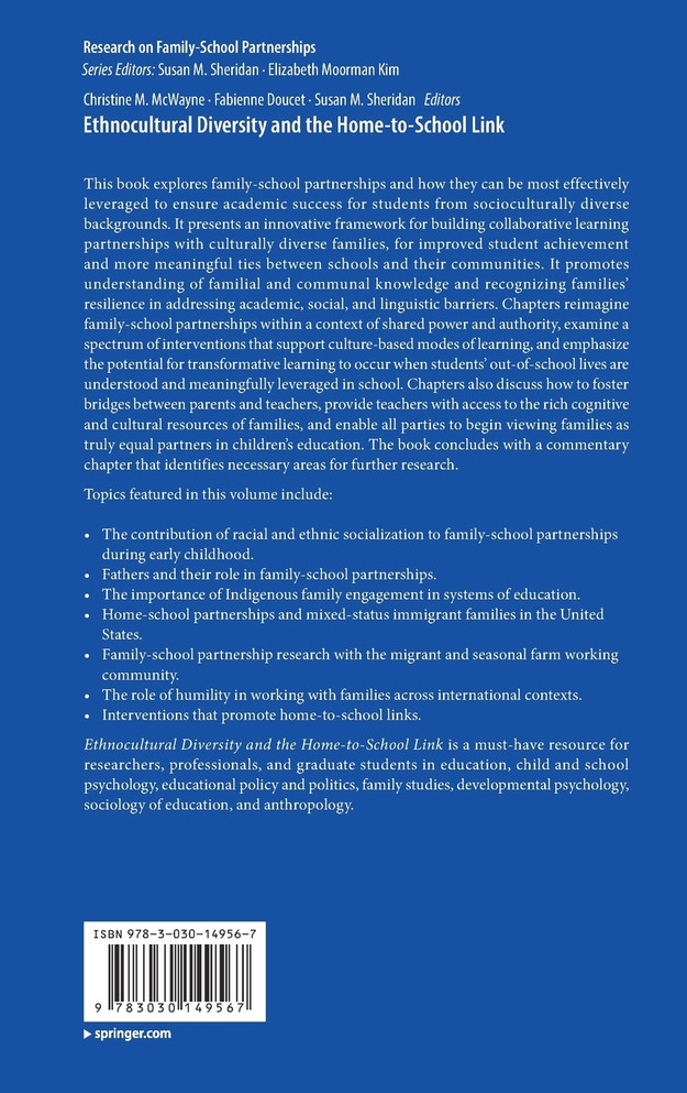 Ethnocultural Diversity and the Home-to-School Link