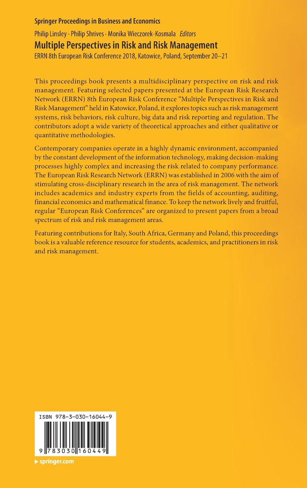 Multiple Perspectives in Risk and Risk Management
