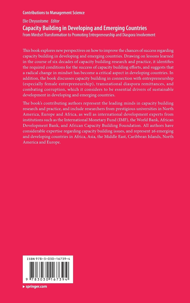 Capacity Building in Developing and Emerging Countries