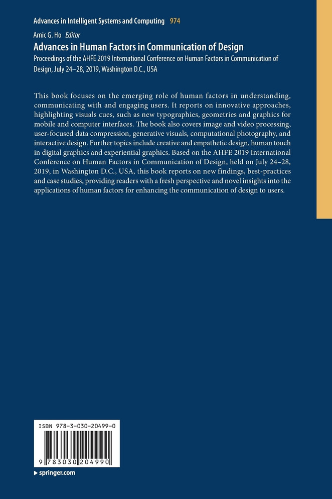 Advances in Human Factors in Communication of Design