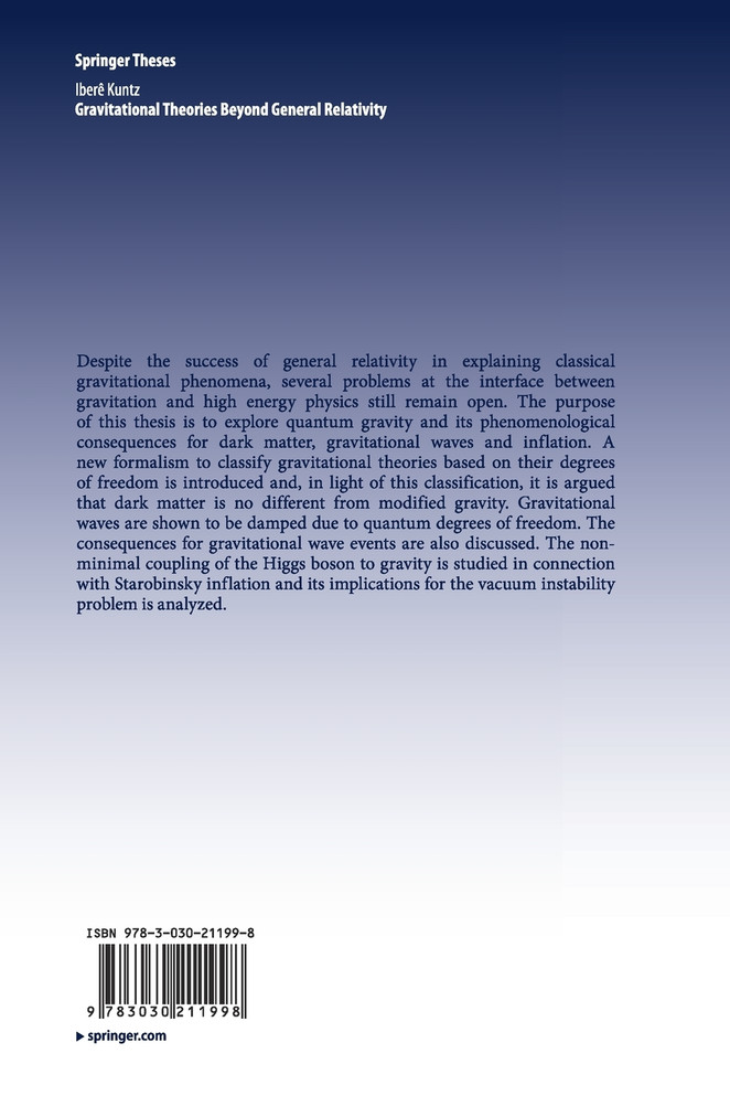 Gravitational Theories Beyond General Relativity