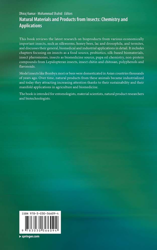 Natural Materials and Products from Insects