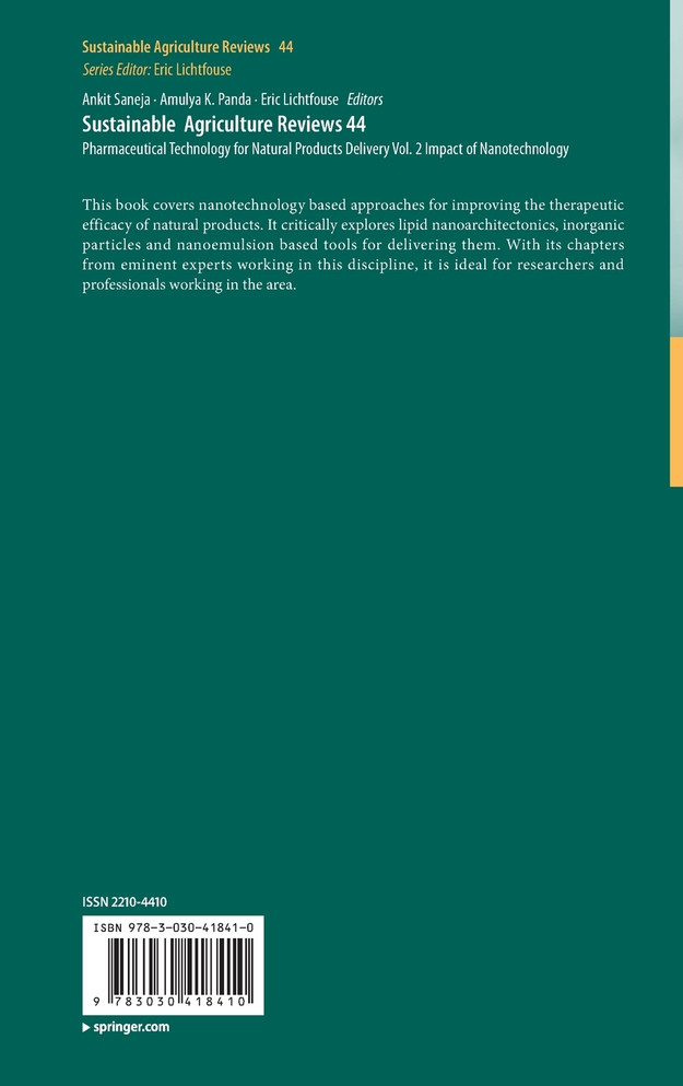 Sustainable Agriculture Reviews 44