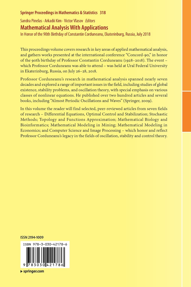 Mathematical Analysis With Applications