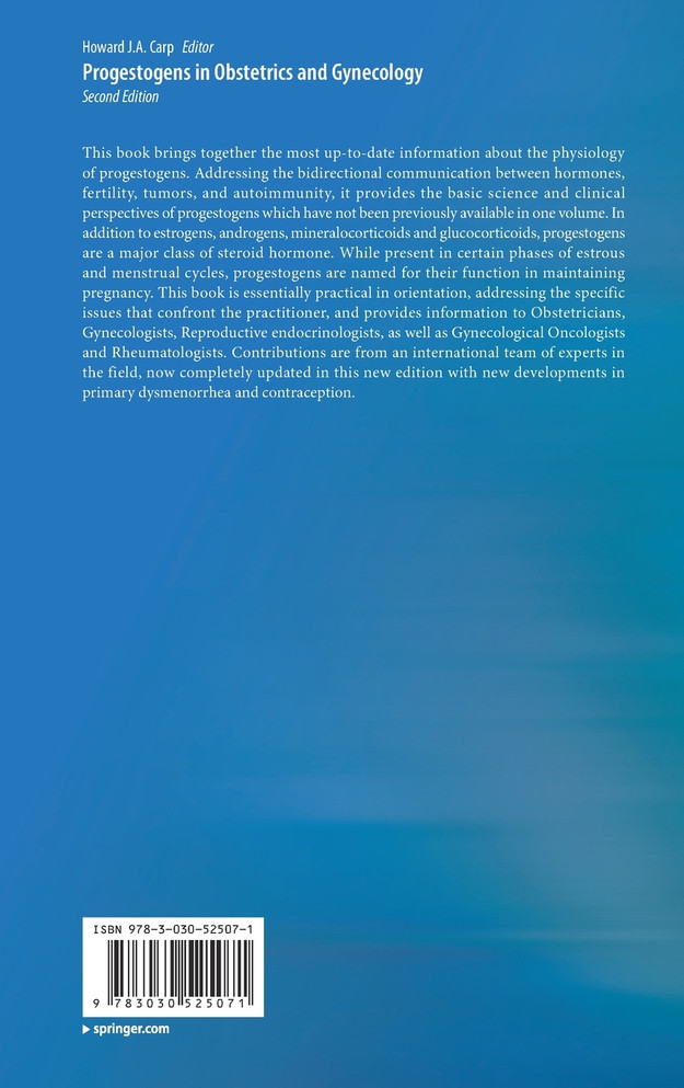 Progestogens in Obstetrics and Gynecology