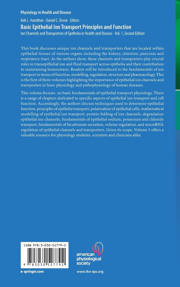 Basic Epithelial Ion Transport Principles and Function