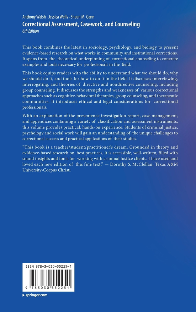Correctional Assessment, Casework, and Counseling