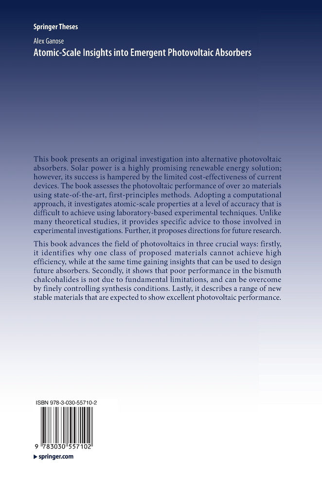 Atomic-Scale Insights into Emergent Photovoltaic Absorbers