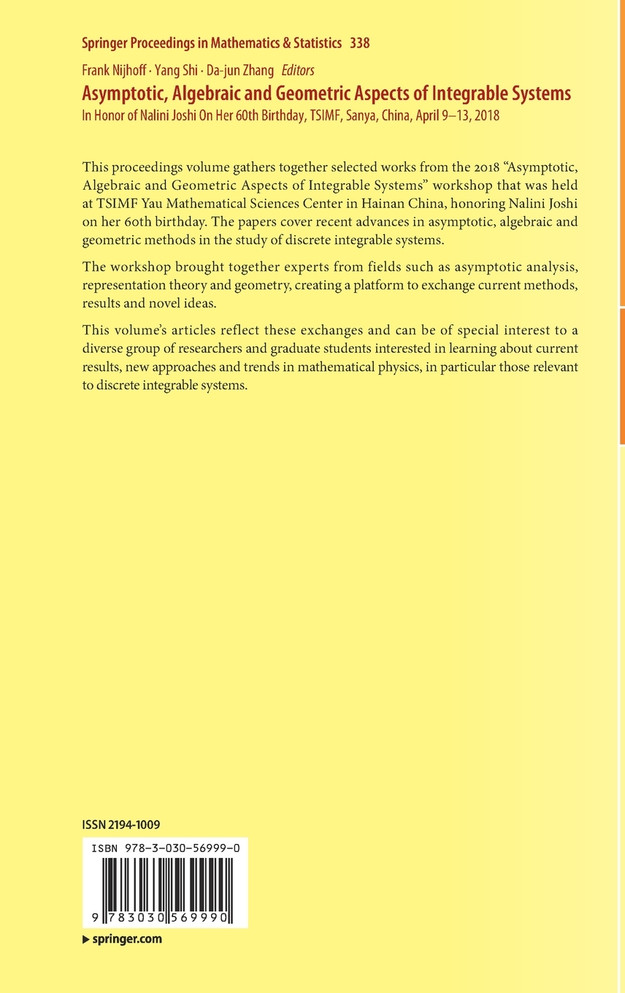 Asymptotic, Algebraic and Geometric Aspects of Integrable Systems