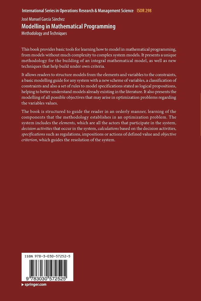 Modelling in Mathematical Programming