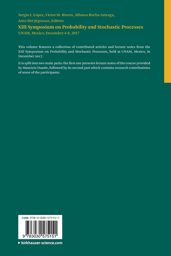 XIII Symposium on Probability and Stochastic Processes