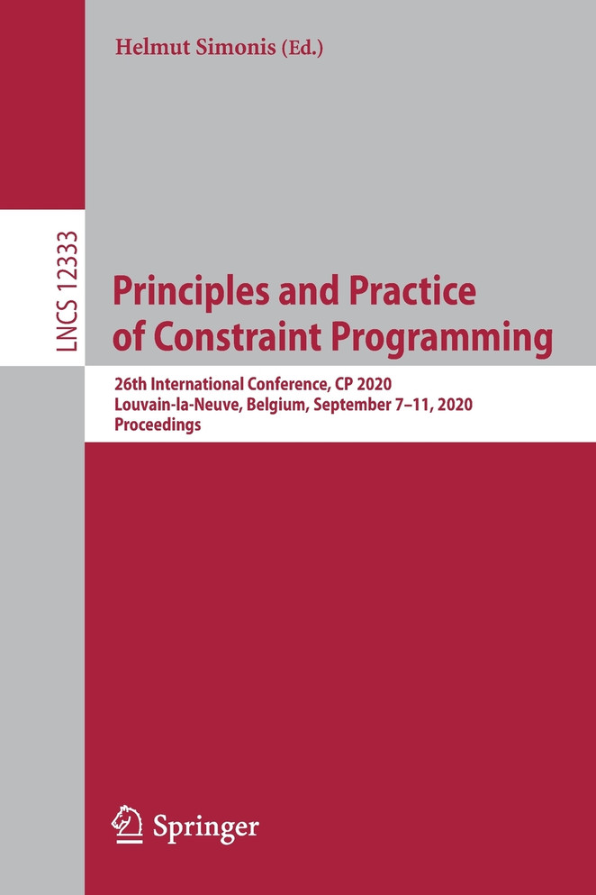 Principles and Practice of Constraint Programming