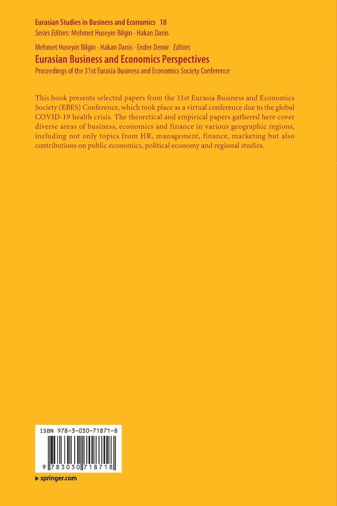 Eurasian Business and Economics Perspectives