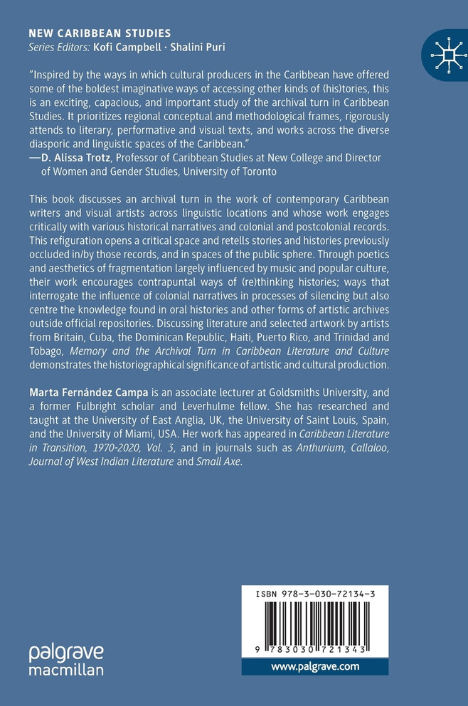 Memory and the Archival Turn in Caribbean Literature and Culture