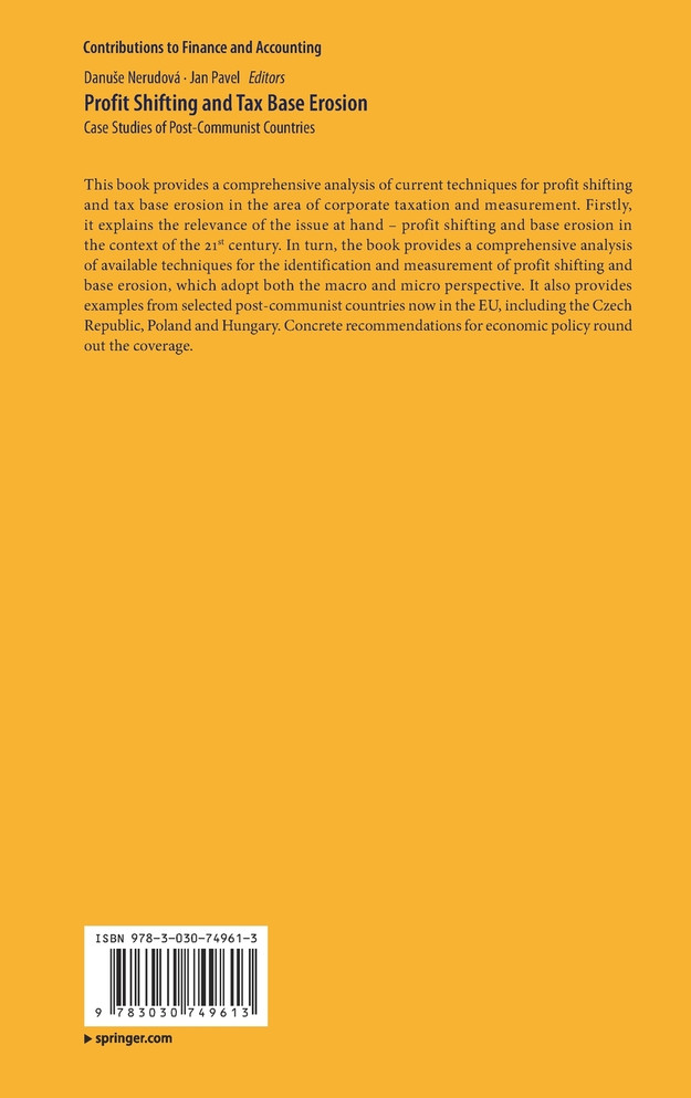 Profit Shifting and Tax Base Erosion