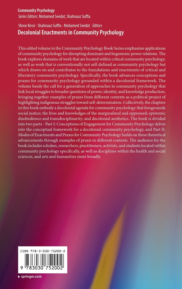 Decolonial Enactments in Community Psychology