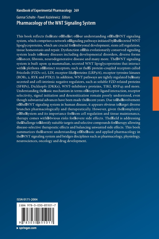 Pharmacology of the WNT Signaling System