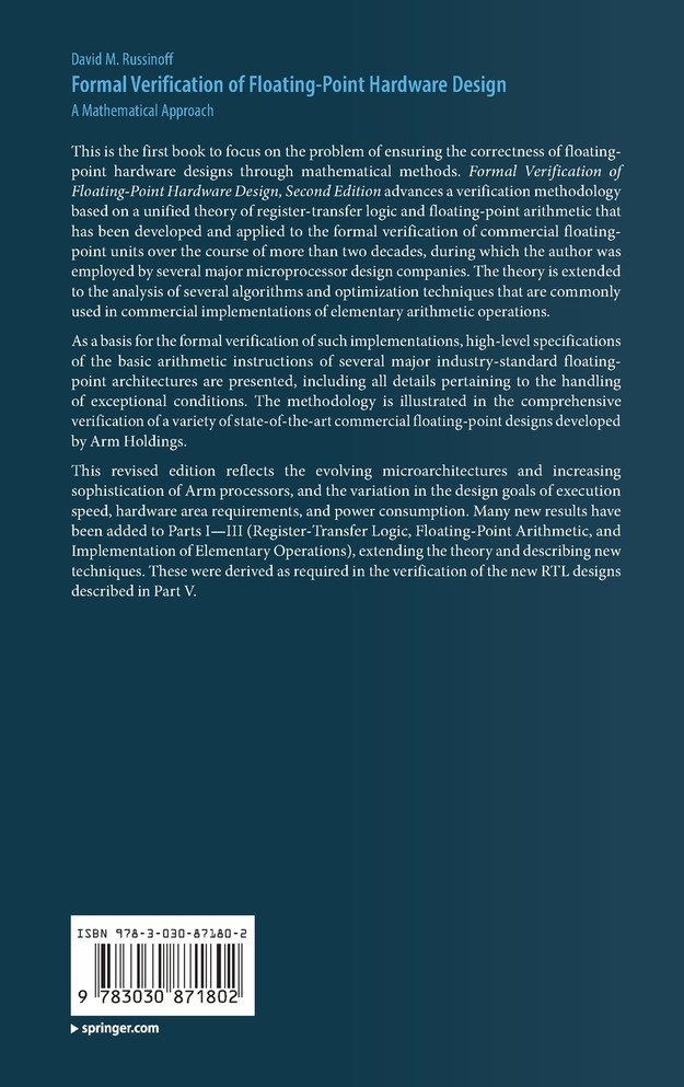 Formal Verification of Floating-Point Hardware Design