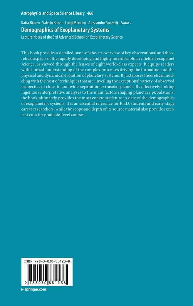 Demographics of Exoplanetary Systems
