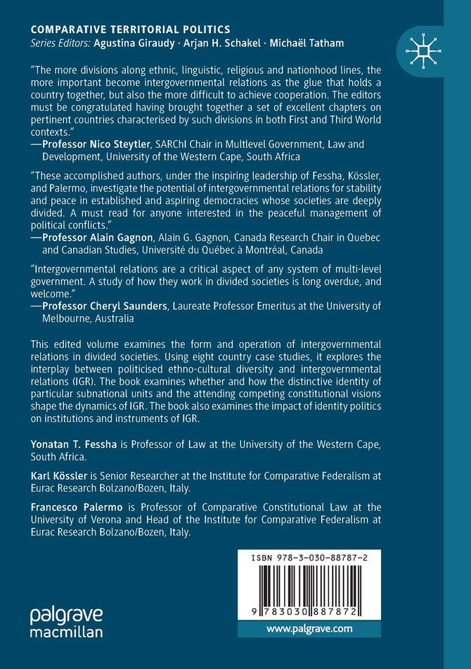 Intergovernmental Relations in Divided Societies