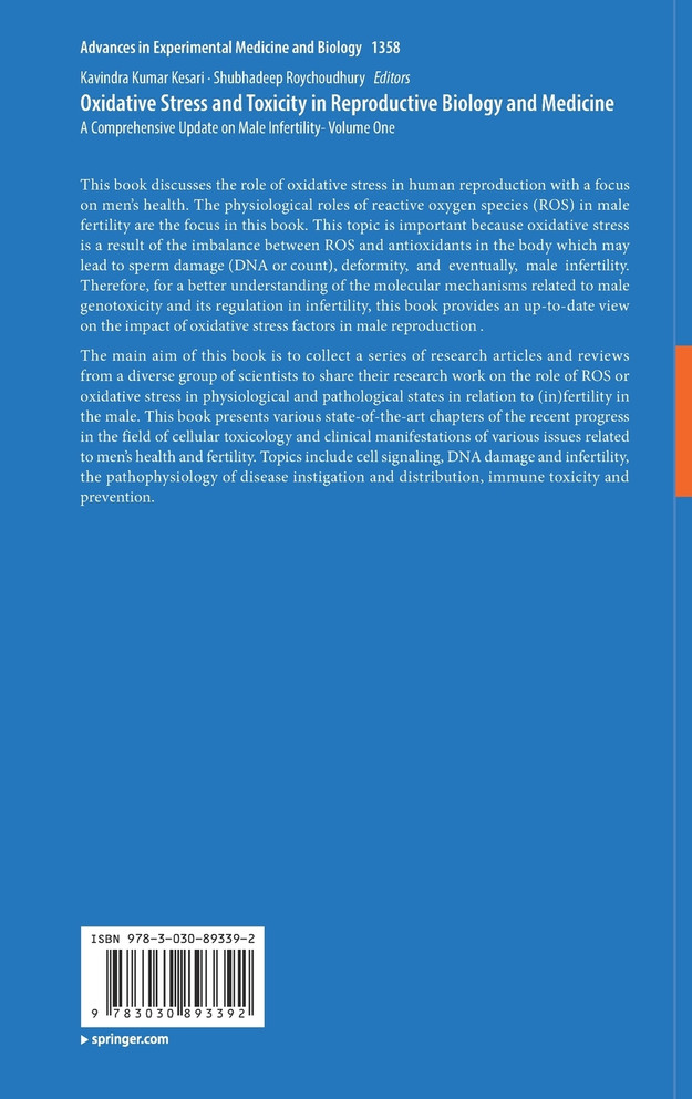Oxidative Stress and Toxicity in Reproductive Biology and Medicine