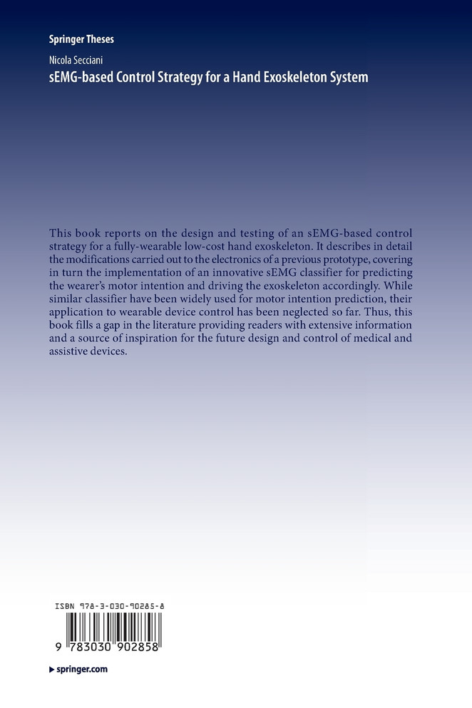 sEMG-based Control Strategy for a Hand Exoskeleton System