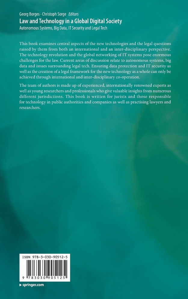 Law and Technology in a Global Digital Society
