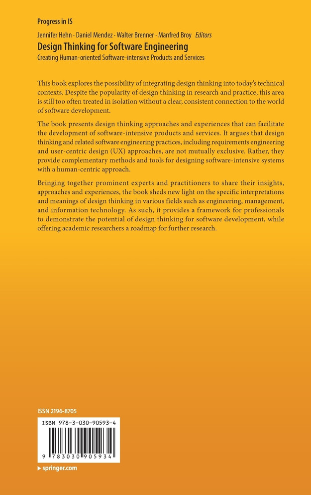Design Thinking for Software Engineering