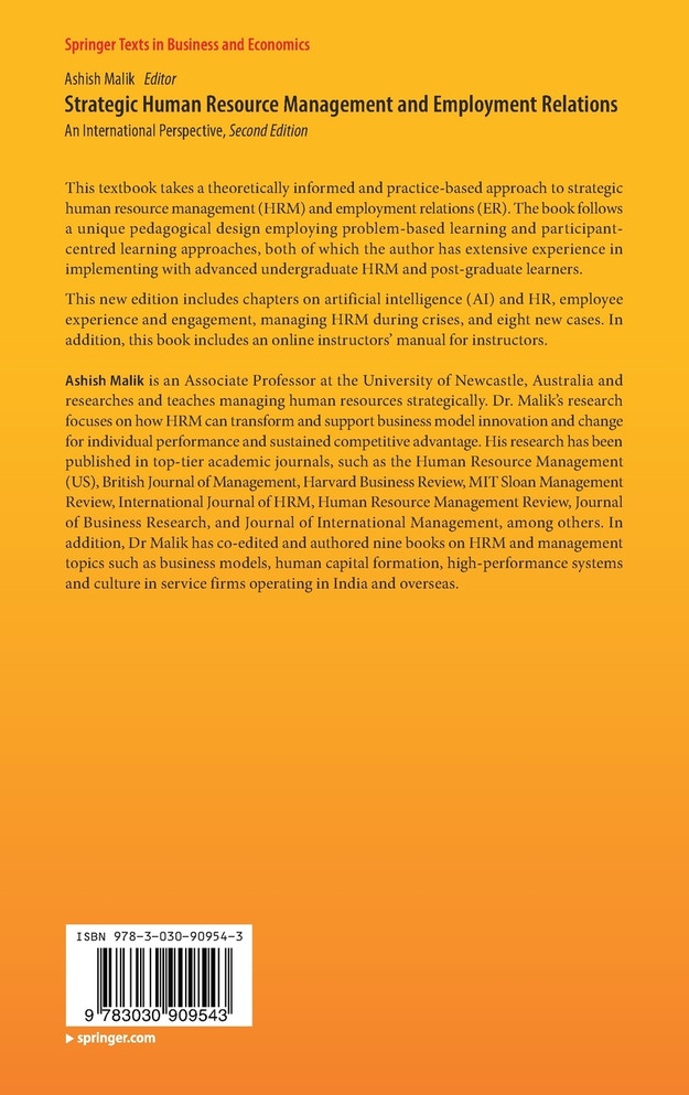 Strategic Human Resource Management and Employment Relations