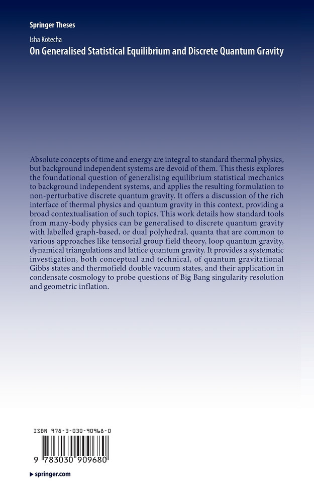 On Generalised Statistical Equilibrium and Discrete Quantum Gravity