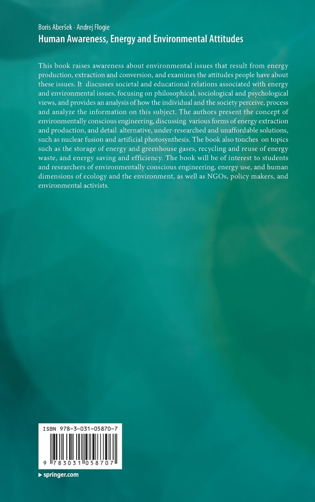 Human Awareness, Energy and Environmental Attitudes