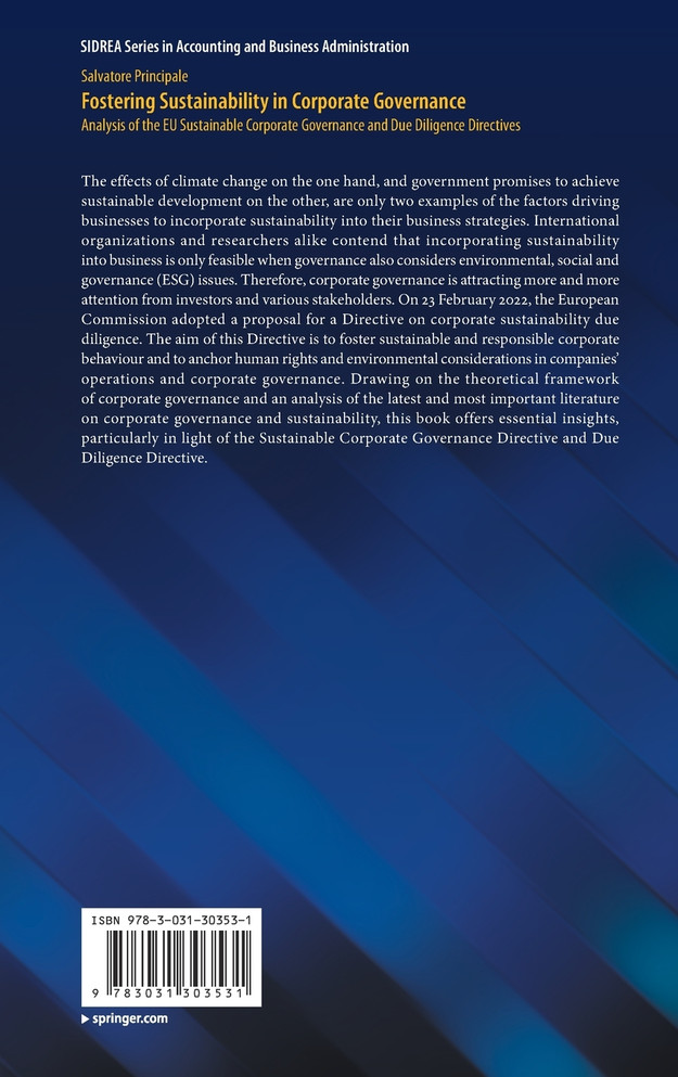 Fostering Sustainability in Corporate Governance