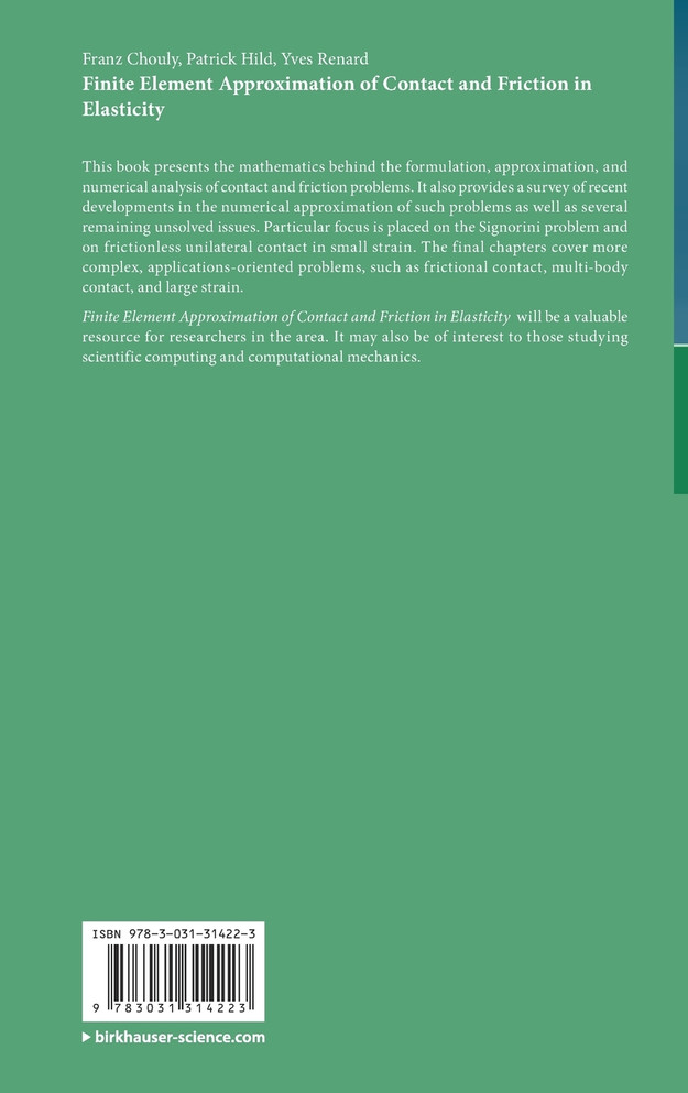 Finite Element Approximation of Contact and Friction in Elasticity