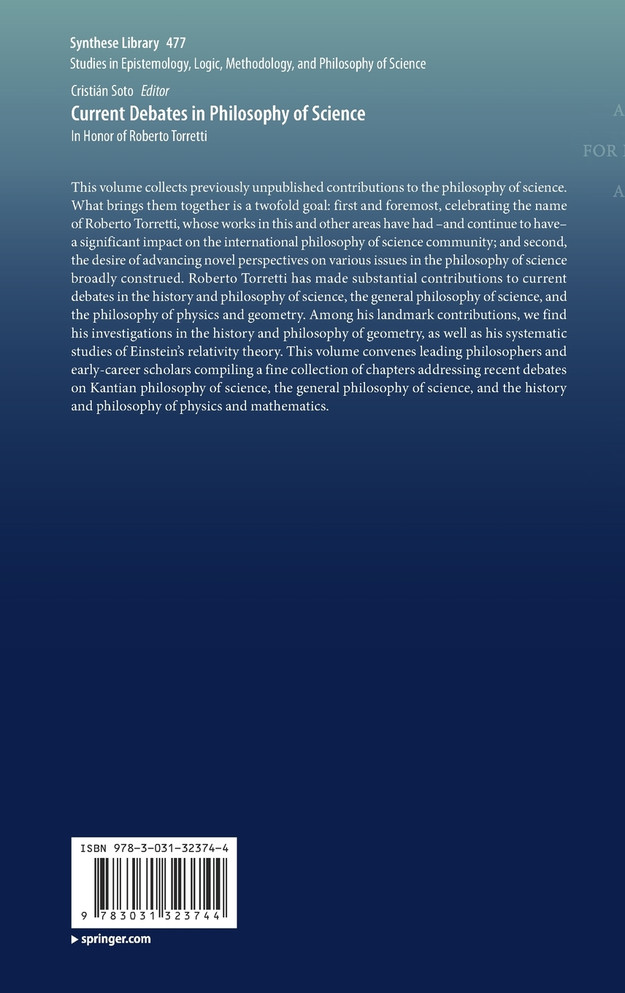 Current Debates in Philosophy of Science
