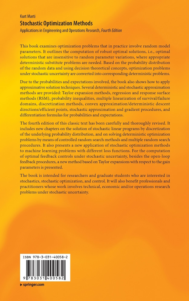 Stochastic Optimization Methods