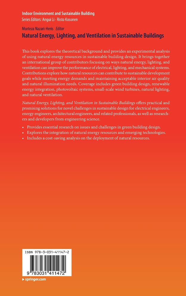 Natural Energy, Lighting, and Ventilation in Sustainable Buildings