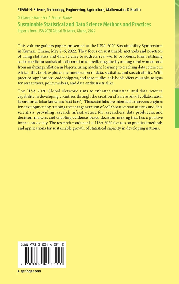 Sustainable Statistical and Data Science Methods and Practices