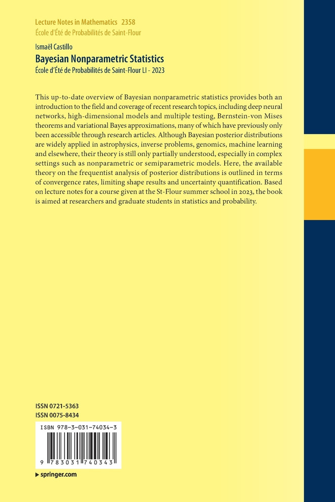 Bayesian Nonparametric Statistics