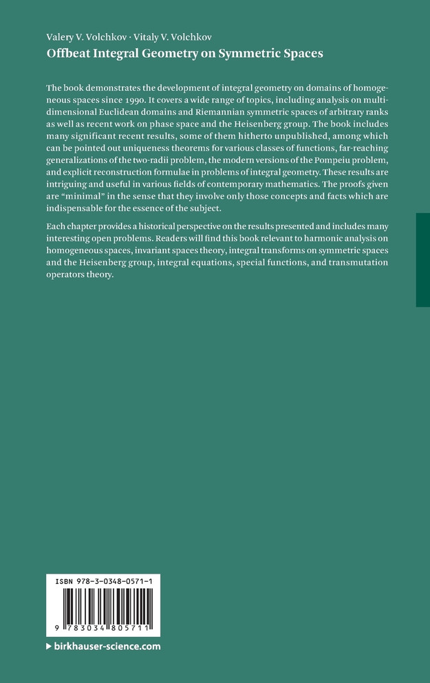 Offbeat Integral Geometry on Symmetric Spaces